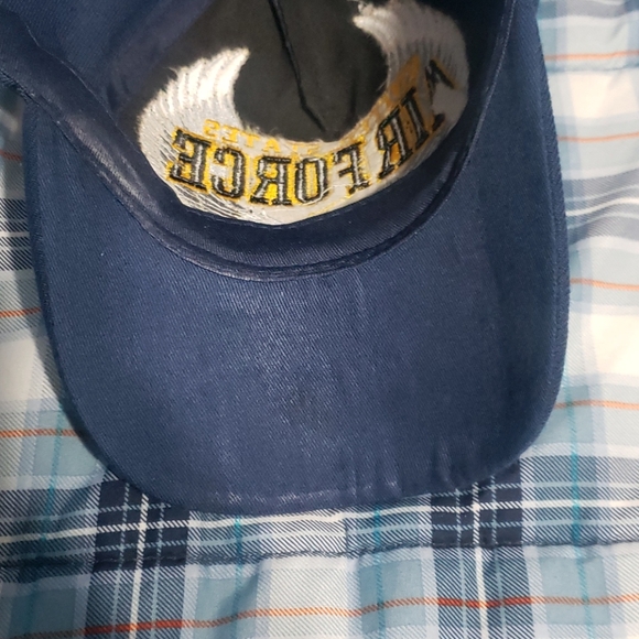 Mens Navy blue white U.S Air Force Hat cap - Picture 5 of 5